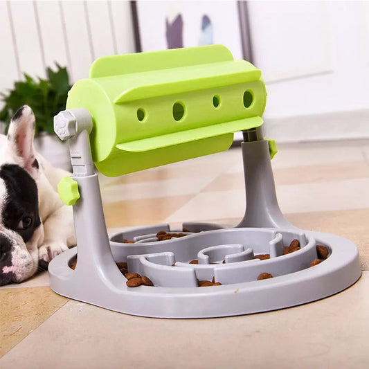 Interactive Pet Food Bowl Puppy Slow Feeder Puzzle Toy Feed For Dog