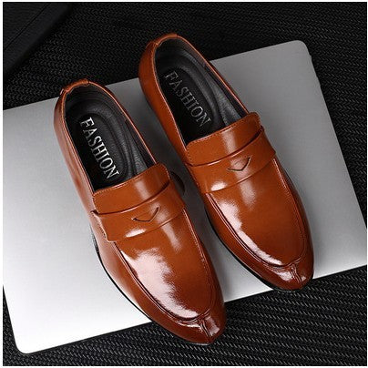 Men's British Pointed Toe Business Dress Shoes