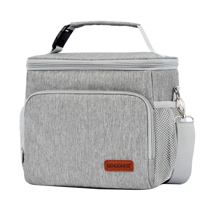 Fashionable and simple outdoor aluminum film waterproof and heat-insulating portable lunch box lunch bag lunch bag