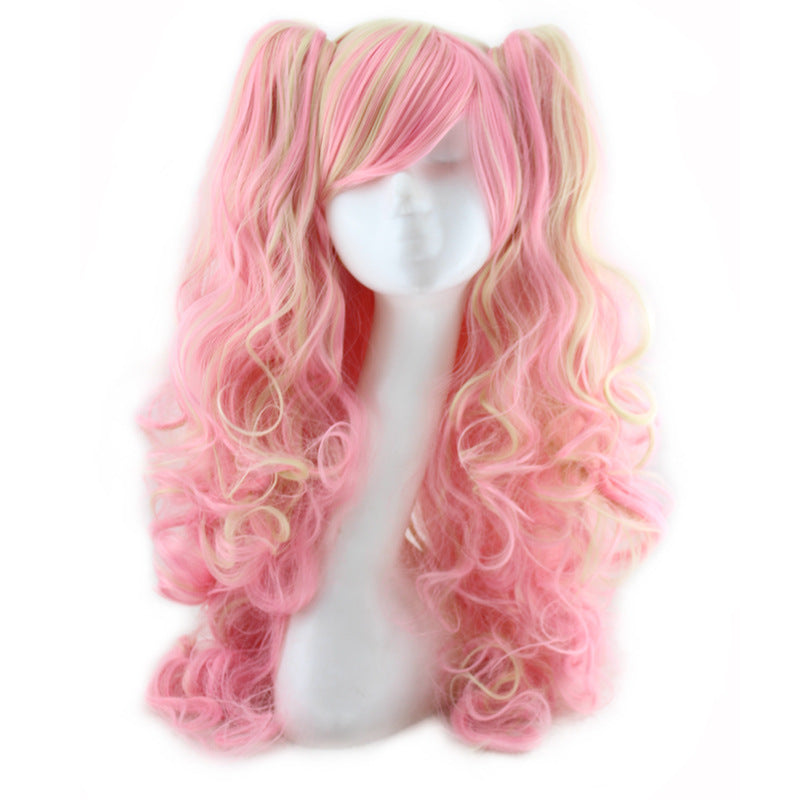 Colorful long curly wigs