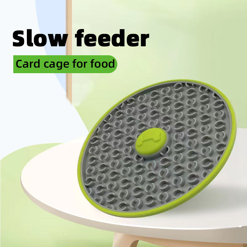 Pet Dog Licking Plate Slow Food Plate Dog Cage Licking Pad Card Cage L