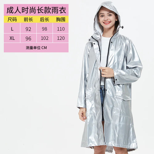 Trendy Brand Raincoat Fashionable Cool Red Windbreaker Coat Thickened