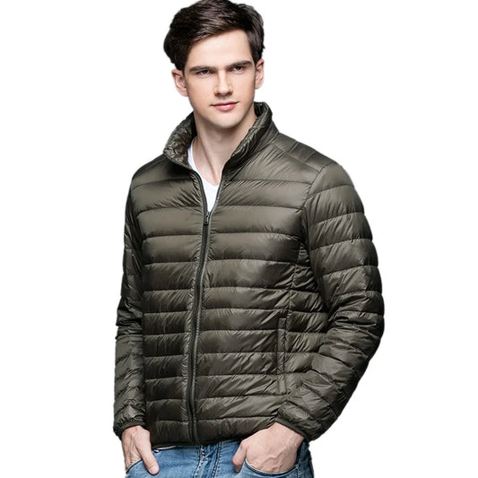 New Autumn Winter Man 90% Duck Down Jacket Ultra Light Thin S-3XL