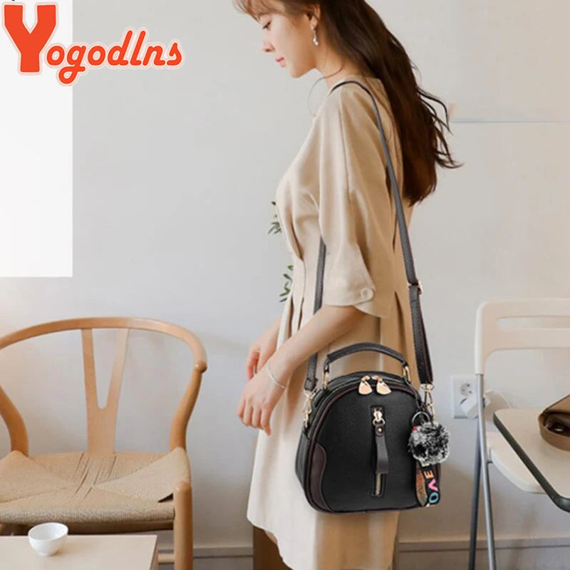 Vintage Small Crossbody Shoulder Bag for Women Designer Top-handle Handbags Purse Female PU Leather Messenger Bag Totes