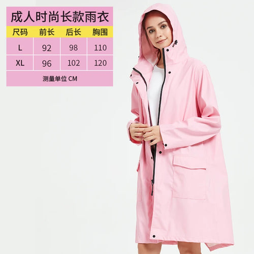 Trendy Brand Raincoat Fashionable Cool Red Windbreaker Coat Thickened