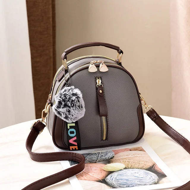 Vintage Small Crossbody Shoulder Bag for Women Designer Top-handle Handbags Purse Female PU Leather Messenger Bag Totes