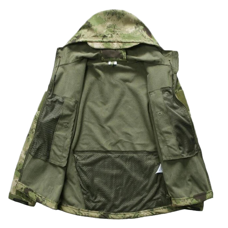 TAD Gear Tactical Softshell Camouflage Jacket Set Men Camping