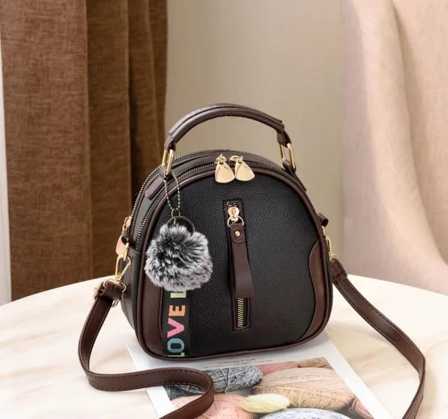 Vintage Small Crossbody Shoulder Bag for Women Designer Top-handle Handbags Purse Female PU Leather Messenger Bag Totes