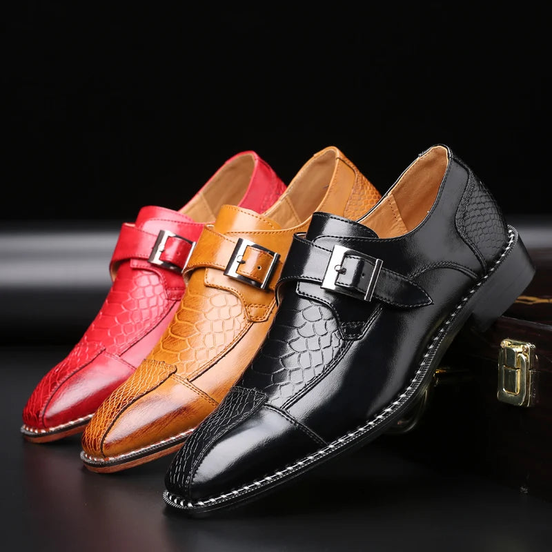 Men's Leather Dress Shoes Fashion Men Oxford Shoes Formal Office Business British Style Party Wedding Shoes Plus Size 38-48