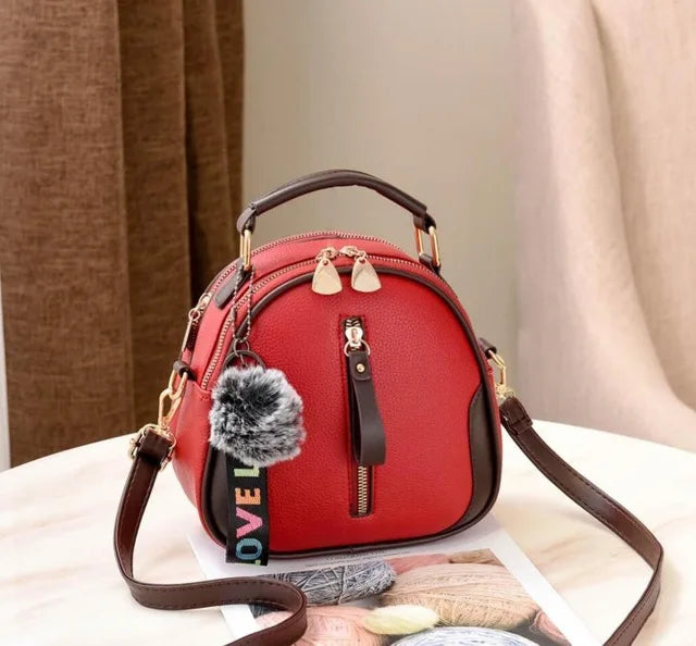 Vintage Small Crossbody Shoulder Bag for Women Designer Top-handle Handbags Purse Female PU Leather Messenger Bag Totes