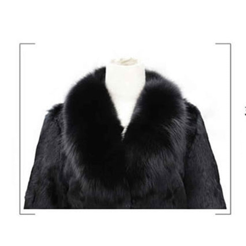 High Quality Winter Warm Fluffy Faux Fur Coats Jackets Women Furry