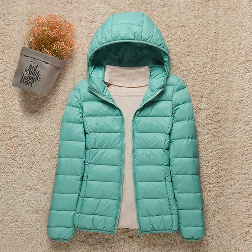 2023 New Fashion Female Cold Jacket Women Winter Light White Duck Down