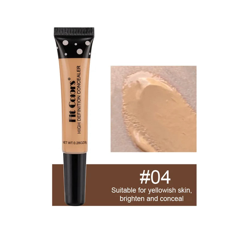 Fit Colors 8 size Concealer with a Flexible Concealer Moisturizing Liquid Foundation to cover dark circles and acne spots