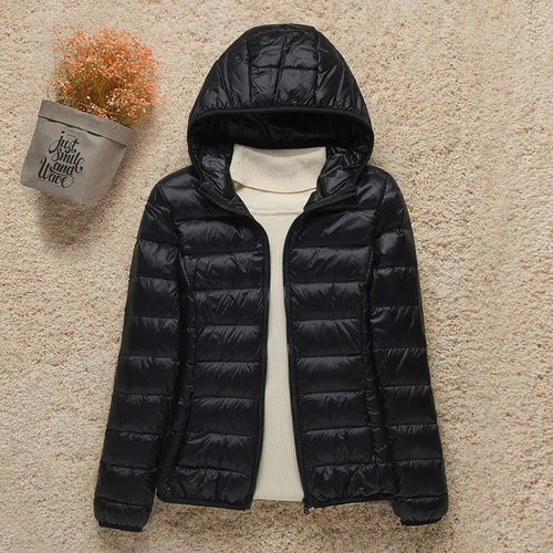 2023 New Fashion Female Cold Jacket Women Winter Light White Duck Down