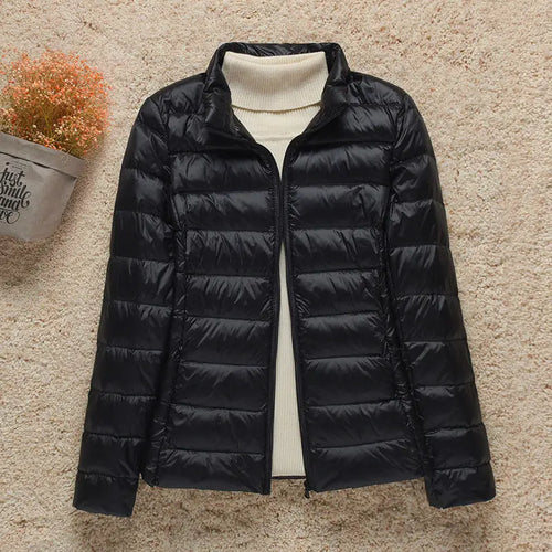 2023 New Fashion Female Cold Jacket Women Winter Light White Duck Down