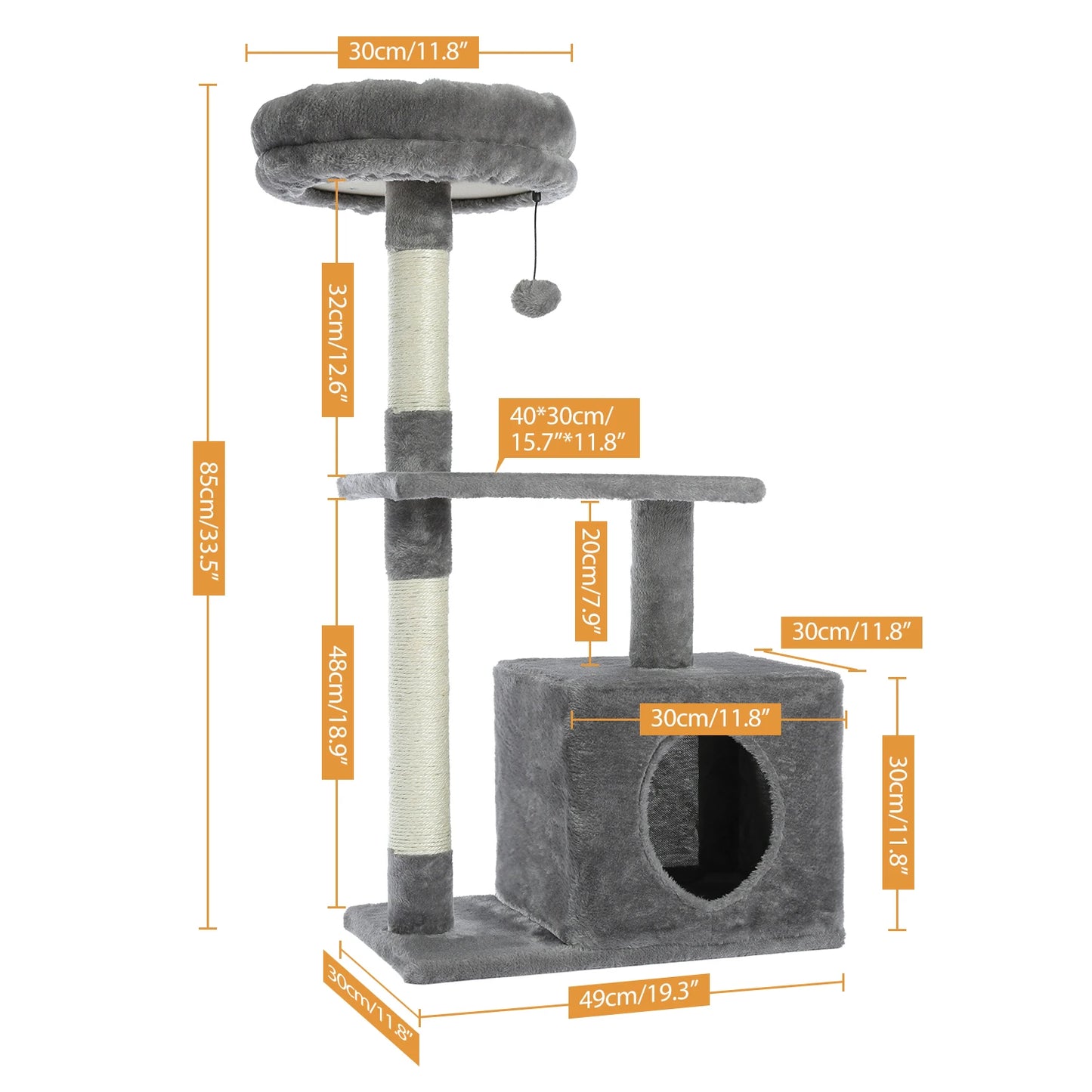 Domestic Delivery Cat's Tree Tower Pets Play Tree Scratching Tree arbre a chat  Climbing Jumping Toy Frame Pets rascador gato