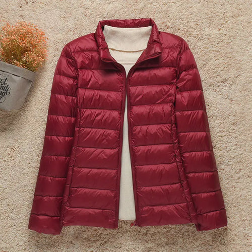 2023 New Fashion Female Cold Jacket Women Winter Light White Duck Down