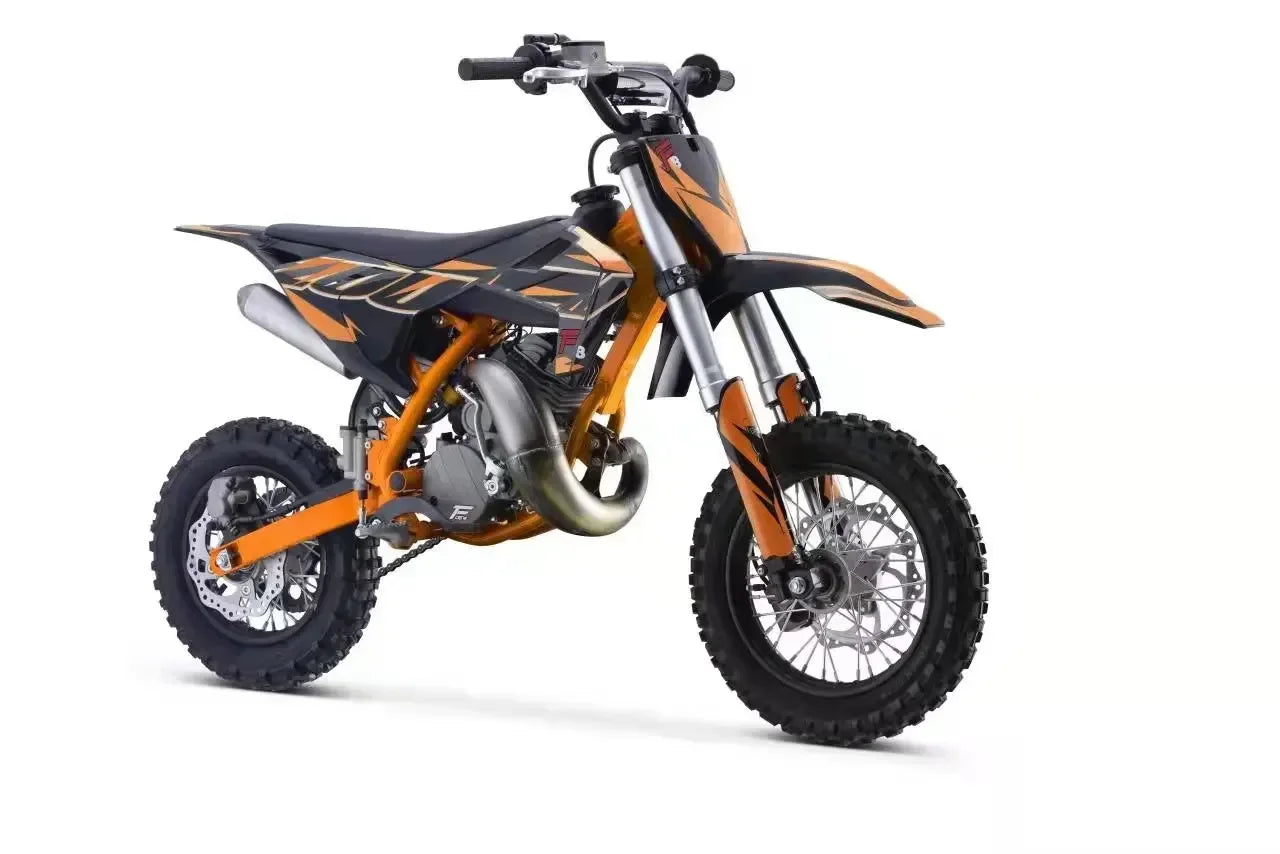 50cc Dirt Bike with Disc Brake2 Stroke Electric Start Motorcycle with Single Cylinder Air-cool Off Road Cross Pit Bike for Kid