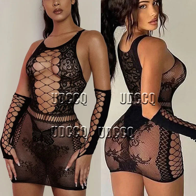 hot Sexy   Disfraz Intimates Women Teddies sleepwear lingerie clothes dress  plus size lingerie