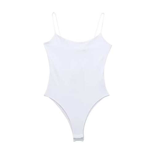 Vintage Women Sweet Bodysuits 2024 Summer Beach Holiday Casual