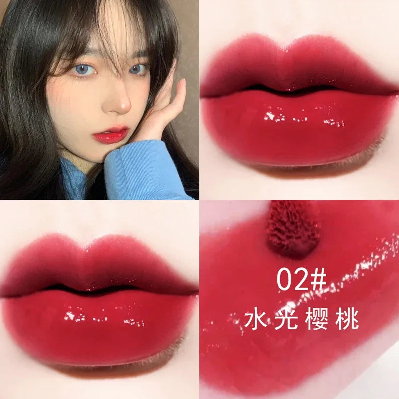 14 Colors Glitter Lip Gloss Moisturizing Non Sticky Cup Jelly Liquid Lipstick Lasting Sexy Cherry Red Pink Lip Tint Lips Makeup