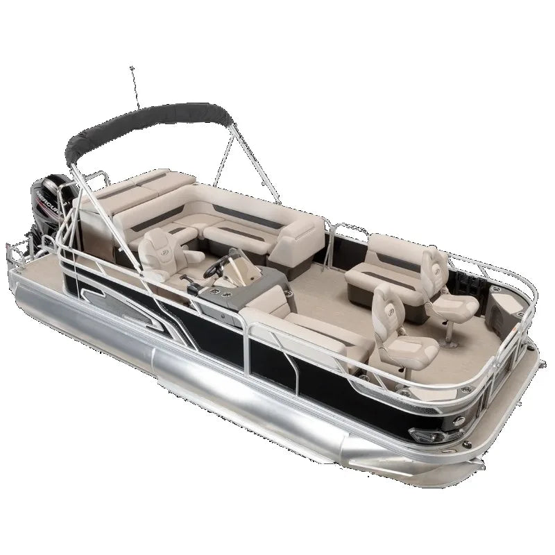 16 ft aluminum luxury pontoon boats with bimini fish cruise party barge floating for sale