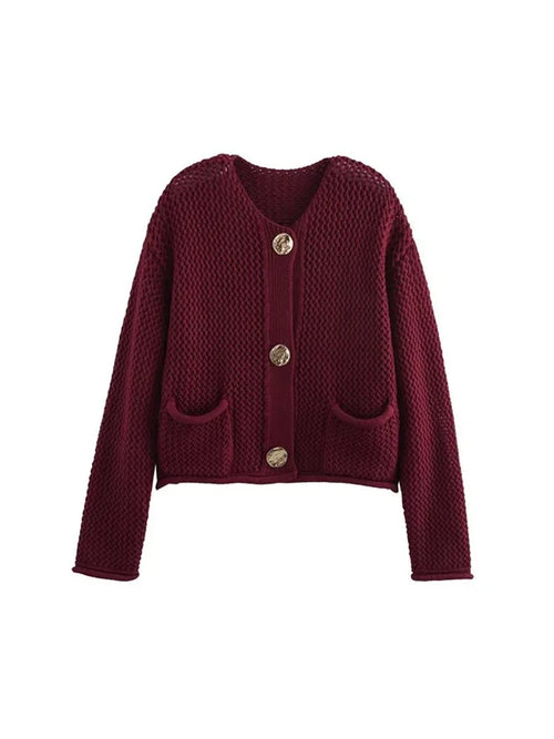 Ladies Autumn Winter Knitted Cardigans Womens Sweaters Loose Casual