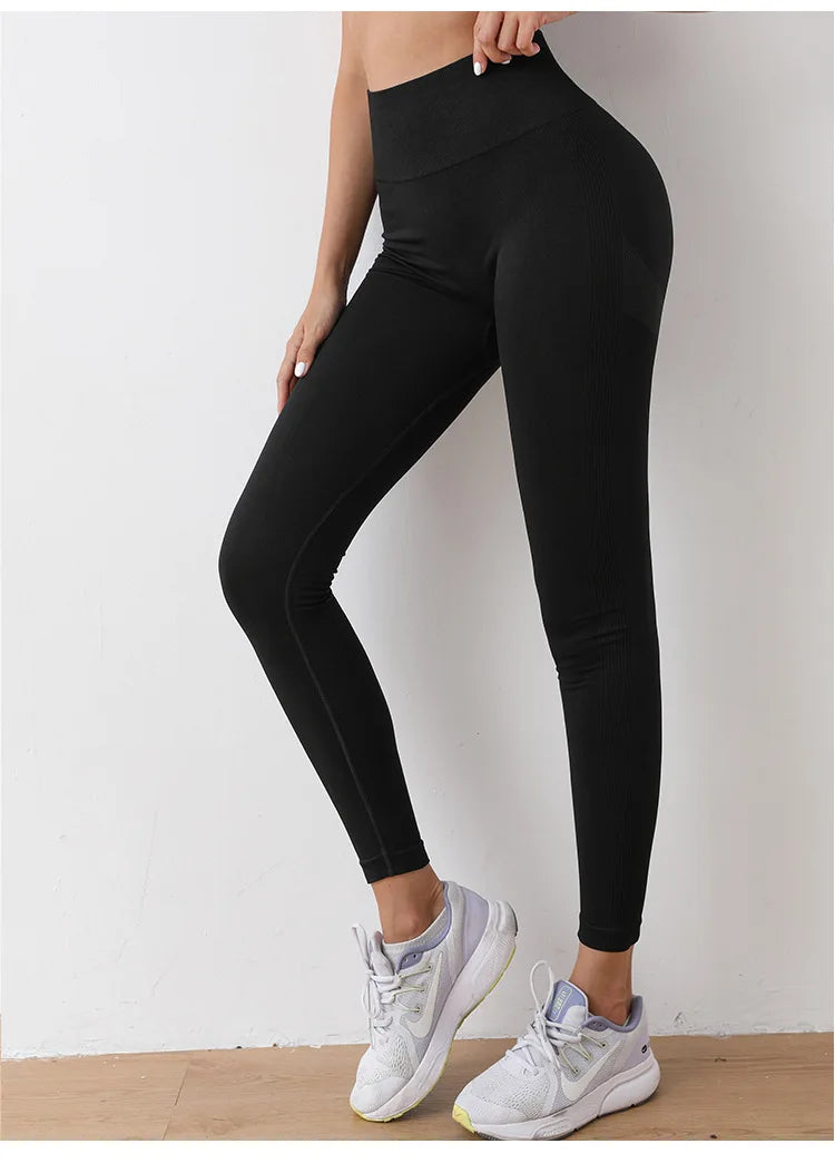 Women Pants High Waist Yoga Leggings Exercise Sports Trousers Running