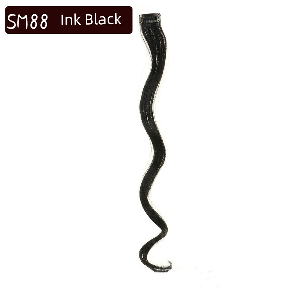 Fashion Ins Export Y2g Japanese Style Sexy Stylish One-Piece Seamless Curly Hair Invisible Clip Multi Colors Wig Set