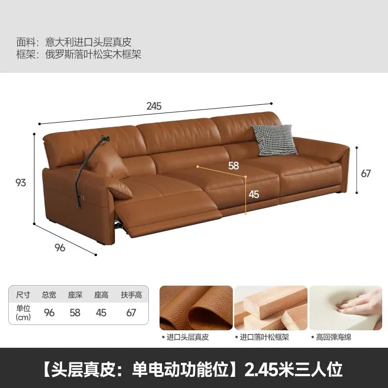 Square Simple Couches Comfortable Electric Designer Italian Leather Sofa Modern Lounge Sofa Cama Dobravel home furniture