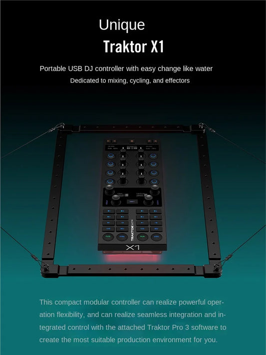 Dingdong Audio NI Traktor X1 DJ MK3 MiDi Controller Professional Mix Loop Strike Pad