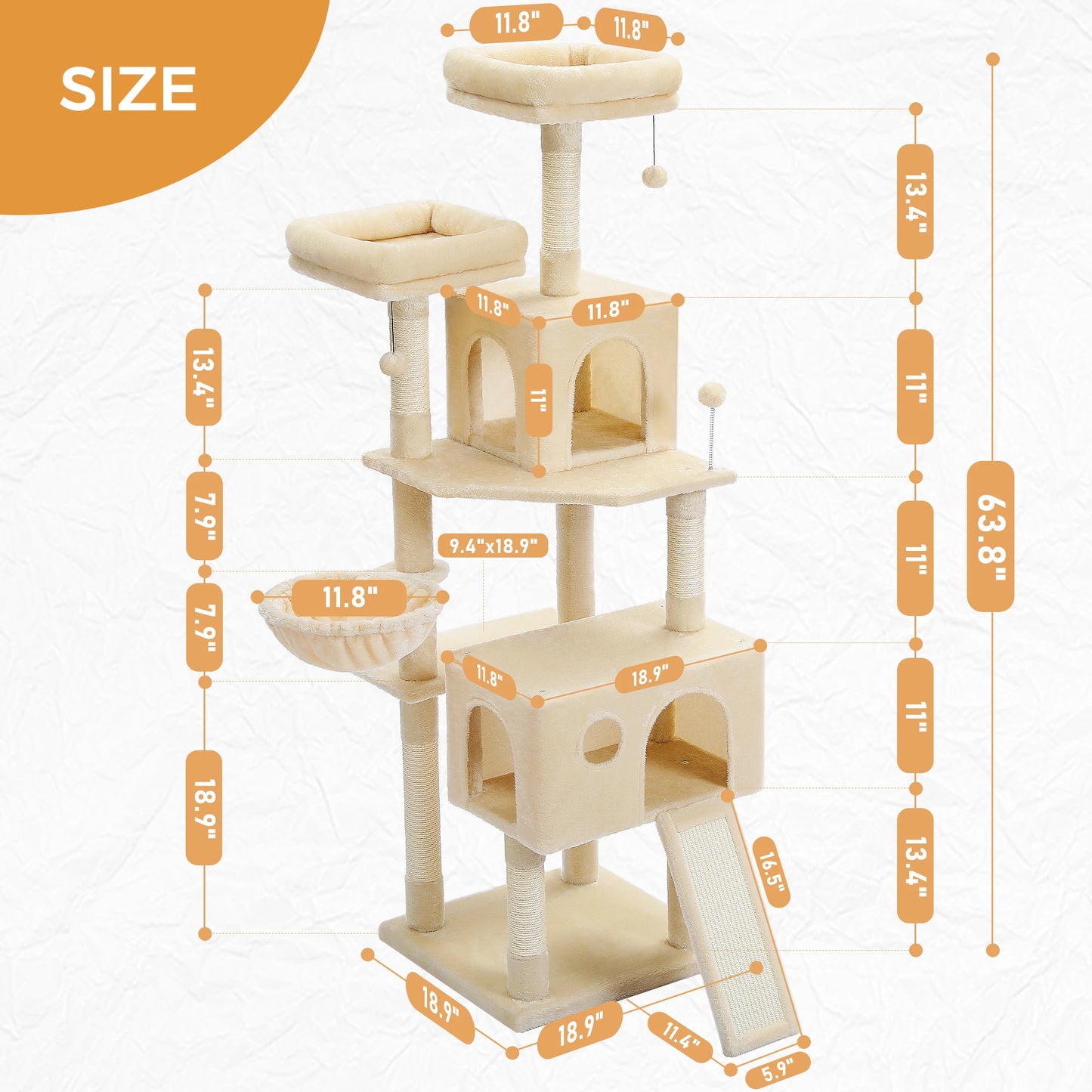 Domestic Delivery Cat's Tree Tower Pets Play Tree Scratching Tree arbre a chat  Climbing Jumping Toy Frame Pets rascador gato