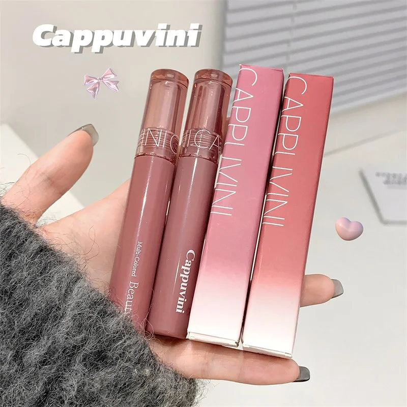 Waterproof Mirror Jelly Lip Glaze 6 Colors Water-light Lip Gloss Long Lasting Moisturising Glossy Red Tint Lips Makeup Cosmetics