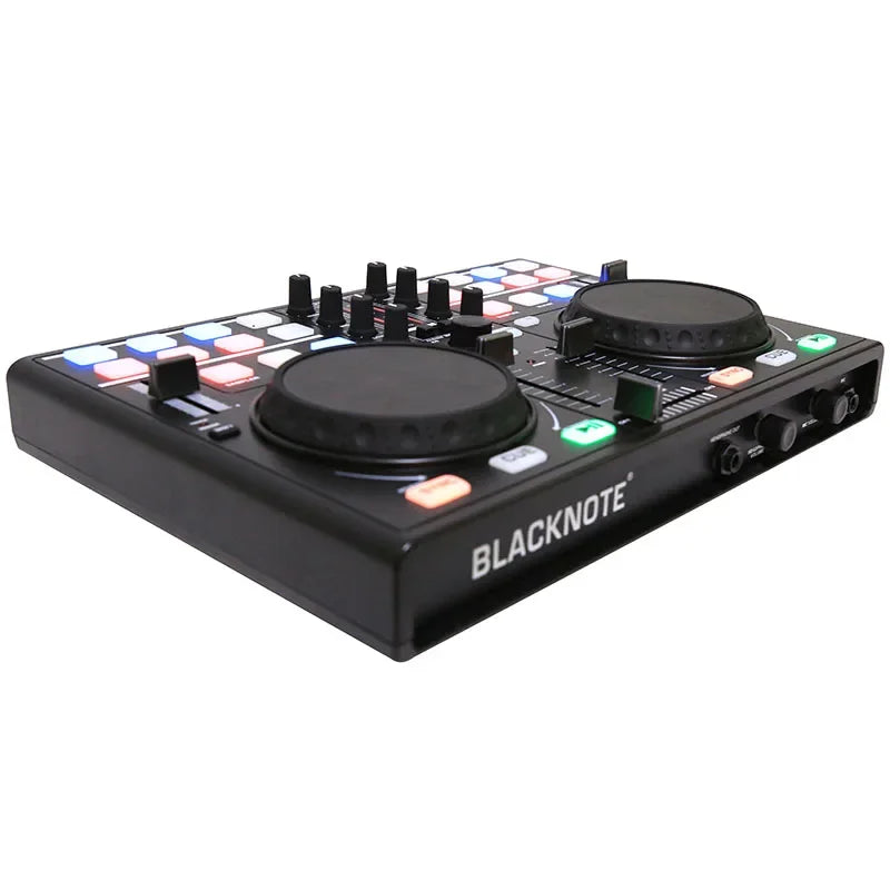 Mobile DJ player, DJ controller, MIDI controller, computer player, multi-function built-in sound card