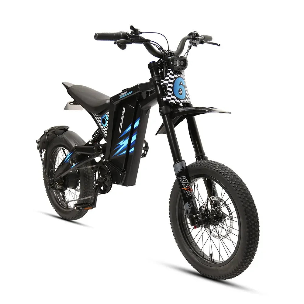 20 inch Electric Hybrid Bike 48v1000w e dirt bike 100km full suspension electric off-road bike