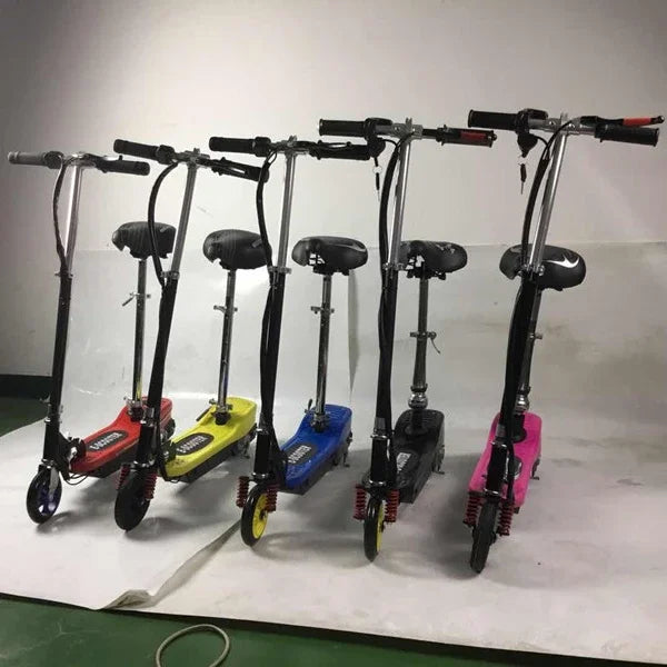 Solid Tyre Folding Aluminum Electric Scooter Kick Starter CE Unisex Snow Track Scooter Snow Vehicle Sensor Snow Scooter Ski Bike