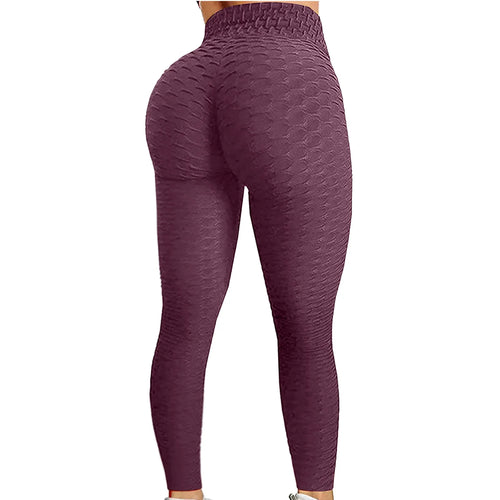 Women's Bubble Hip Lifting ExerciseYoga Pants Women  Fitness Running