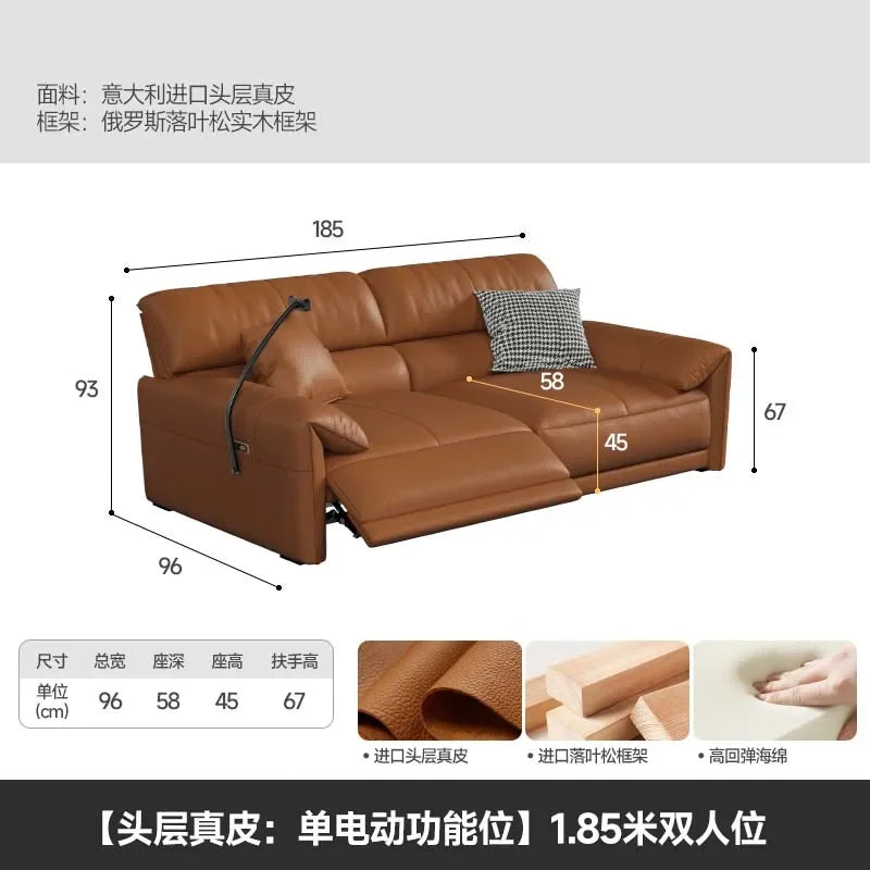 Square Simple Couches Comfortable Electric Designer Italian Leather Sofa Modern Lounge Sofa Cama Dobravel home furniture