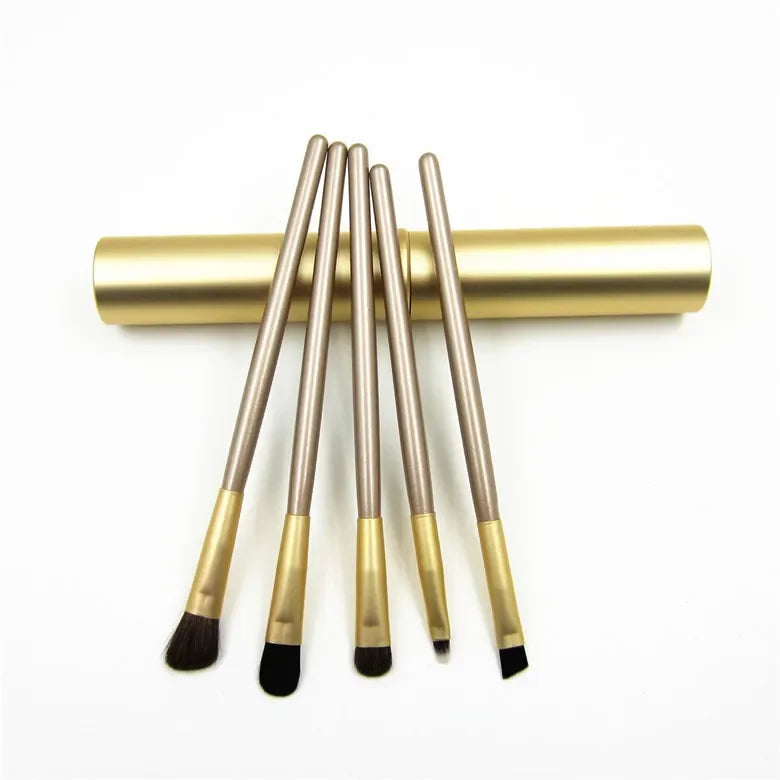 5pcs Professional Travel Portable Mini Eye Makeup Brushes Set Smudge Eyeshadow Eyeliner Eyebrow Brush Lip Make Up Brush Kit