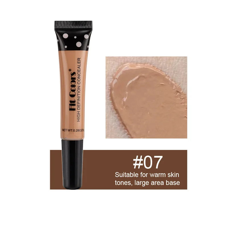 Fit Colors 8 size Concealer with a Flexible Concealer Moisturizing Liquid Foundation to cover dark circles and acne spots