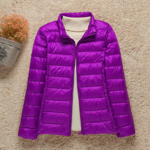 2023 New Fashion Female Cold Jacket Women Winter Light White Duck Down