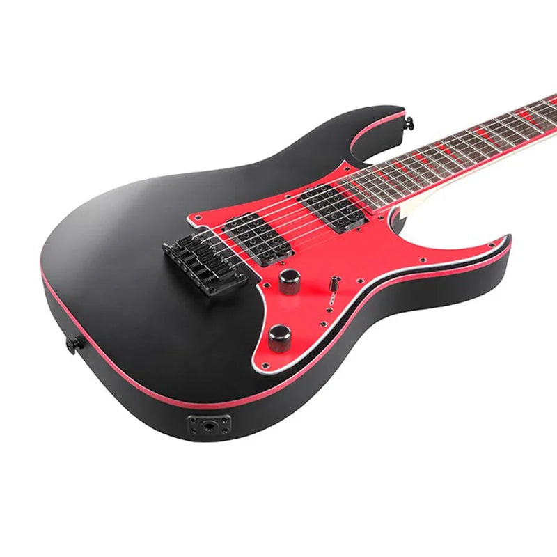 Ibanez GRG 6 String Solid-Body Electric Guitar, Right, Black Flat, Full (GRG131DXBKF)