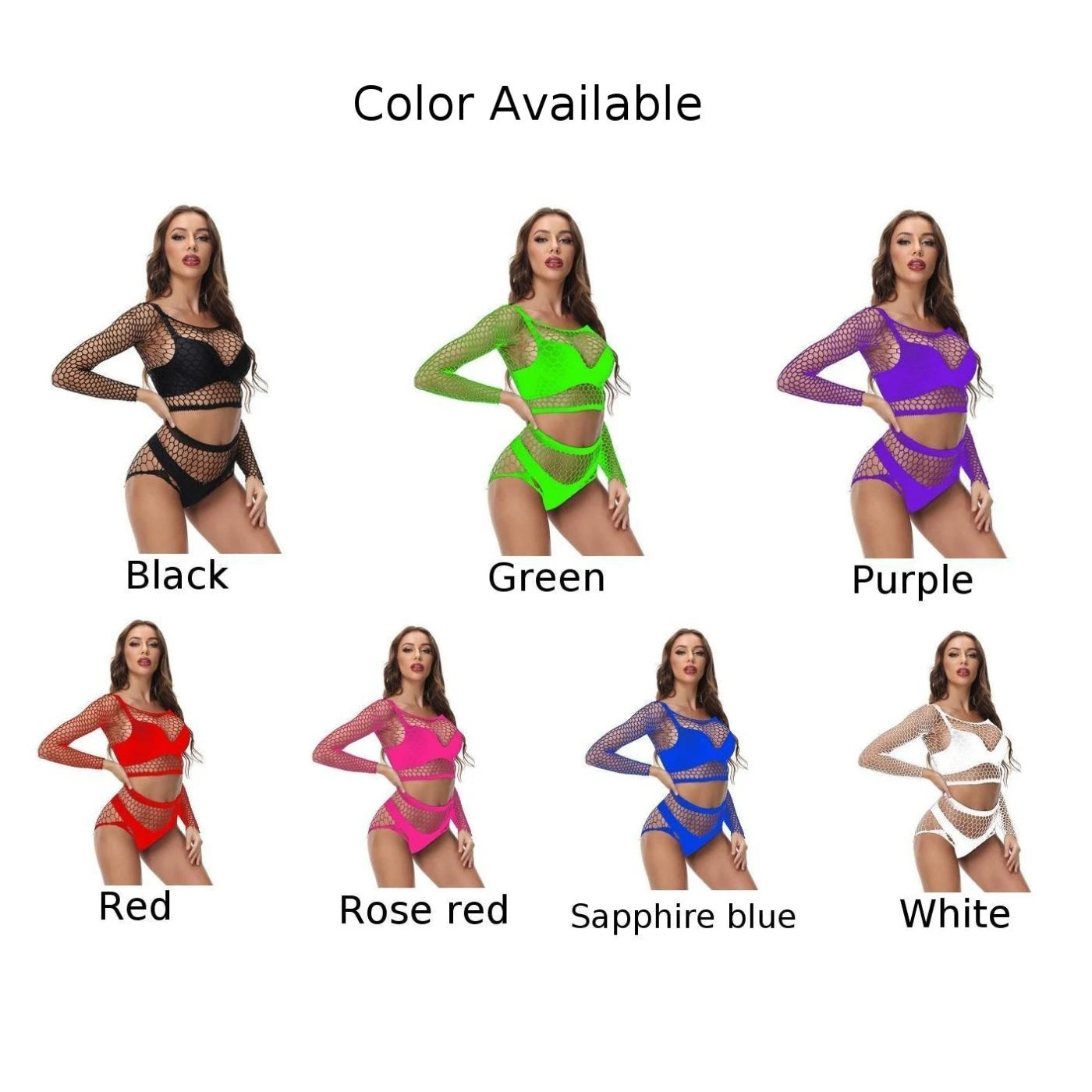 Sexy Fishnet Exotic Women Bodysuit Long Sleeve Off Mesh See Through Teddy Female Lingerie Erotic Hot Porno Hollow Out Underwear