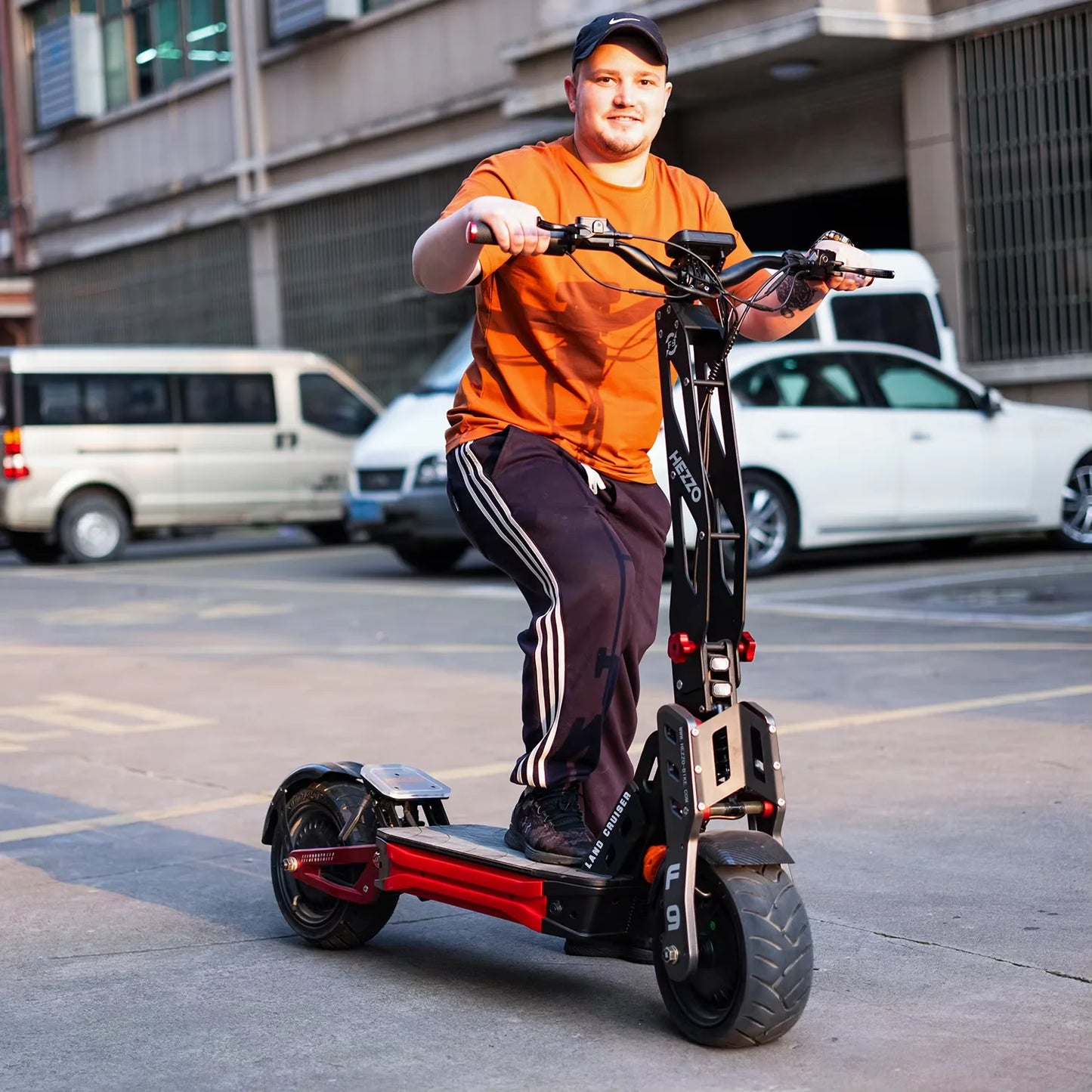 8000W dual drive with multifunctional control display screen, NFC shock absorber, 12 inch road tires, off-road electric scooter