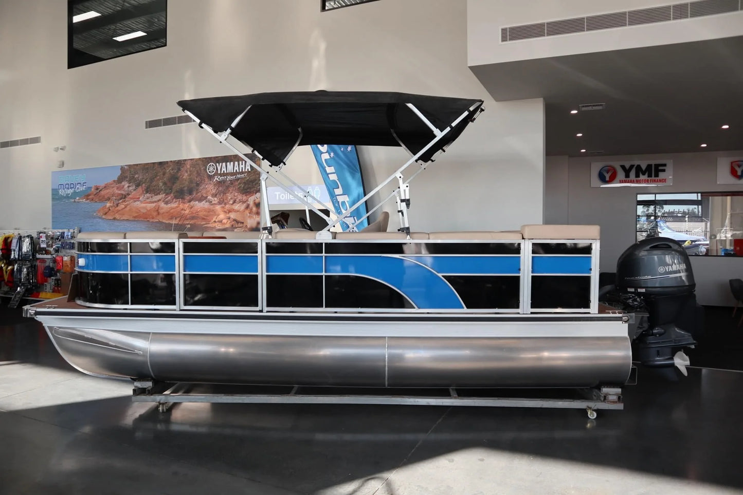 Hottest 19ft Aluminum Electric Luxury Motor Boats Party Pontoon Boat with outboards