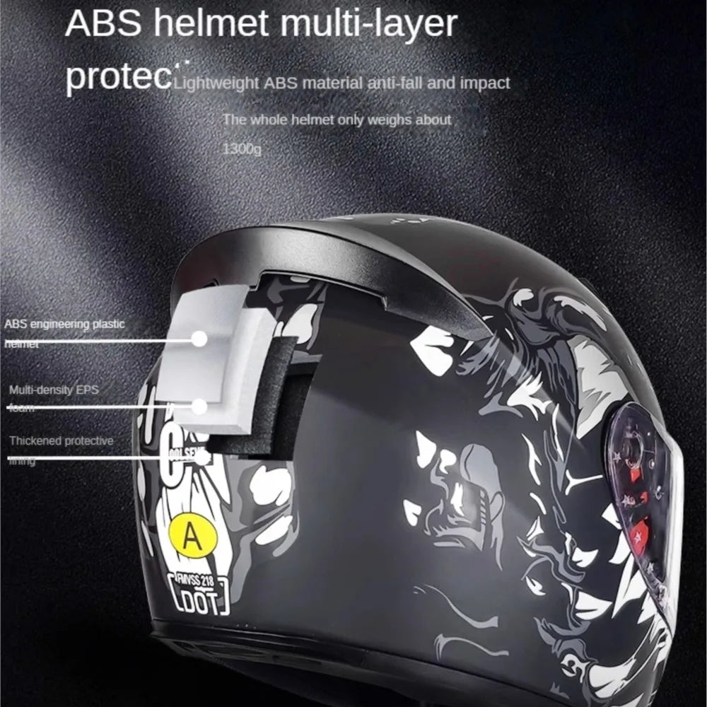 Helmet Motorcycle DOT Certification Motocross Casco Moto Cycling Helmet Full Face Breathable Capacete De Moto Helmet Men Women