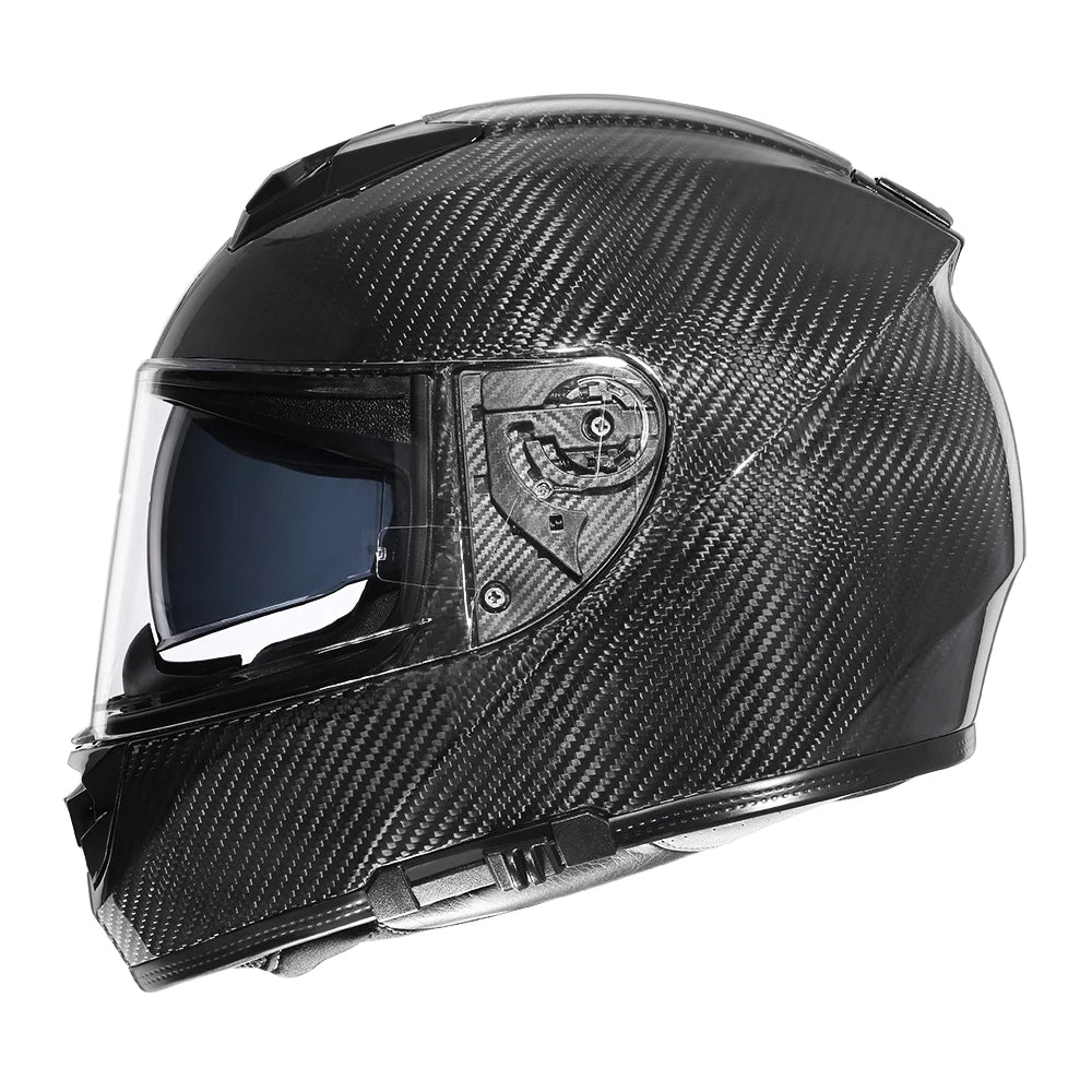 Carbon Fiber Glass Fibre Full Face Motorcycle Helmet Lightweight Motorcycle Helmet Capacete De Moto Masculino DOT Approved