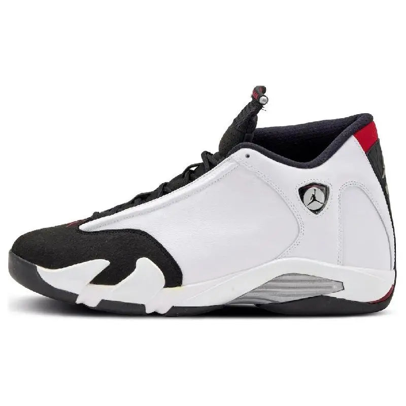 Nike Air Jordan 14 Vintage Basketball Shoes Men Mid-top White/Black Sneakers shoes 487471-160