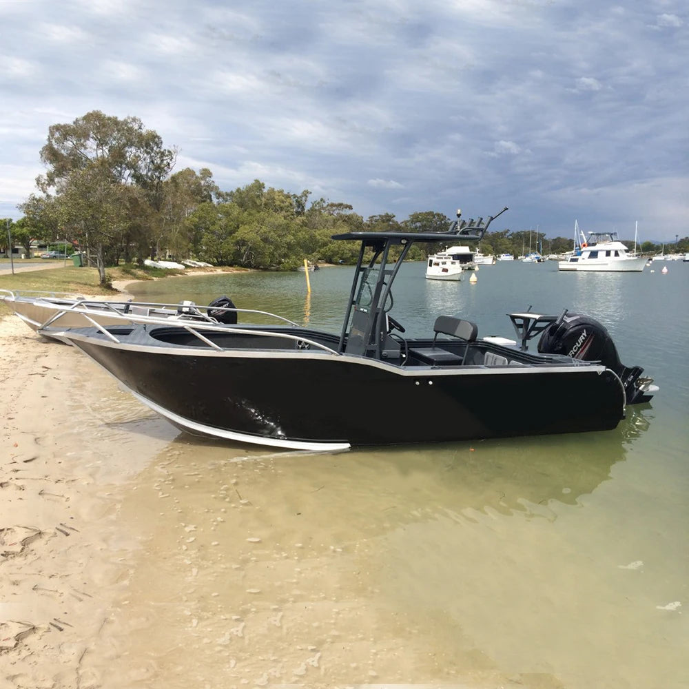 18ft/20ft China Manufacturer Aluminum Hull Fishing Top Bass Boat With Center Console For Sale