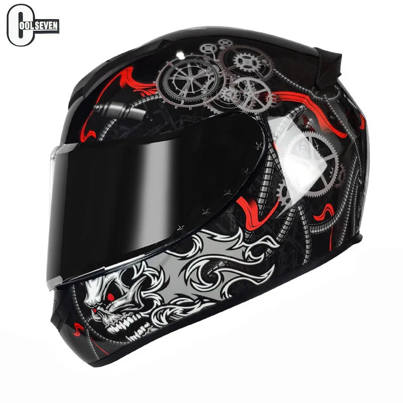 Motorcycle Helmet Full Face Capacete racing safety helmet Cascos Knight Men Women flick up Helmet DOT Certification For Venom